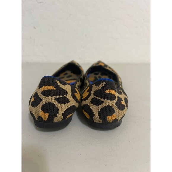 Rothy's Pointed Toe Flats Large Leopard Print Sz 9 - Picture 5 of 8